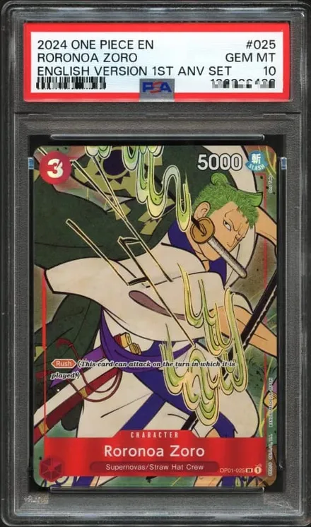 Roronoa Zoro, PSA GEM MT 10